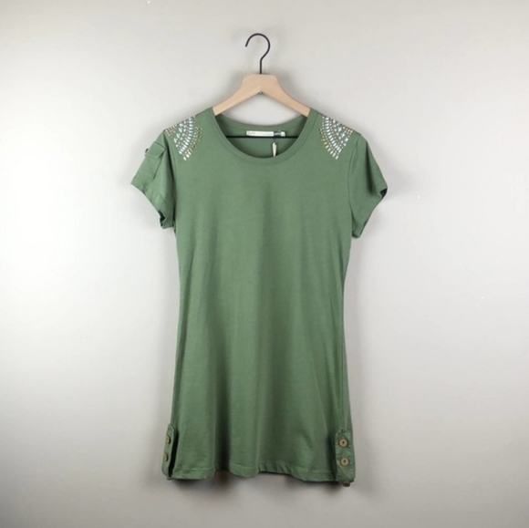 NWT Christian Audigier Embellished Top (Large) - Picture 2 of 7